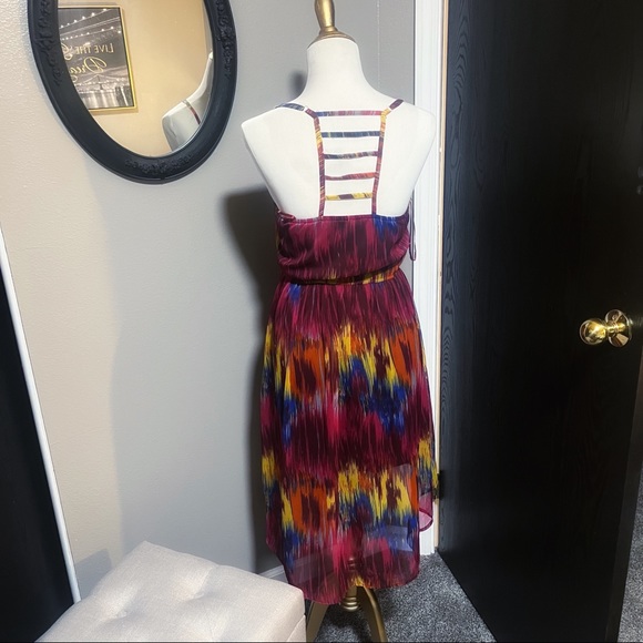 Rainbow high low dress - Picture 2 of 6
